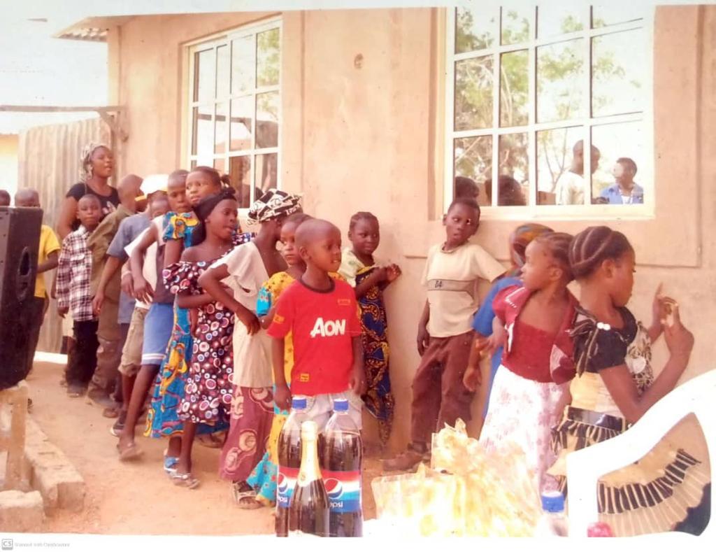 Children at a community event